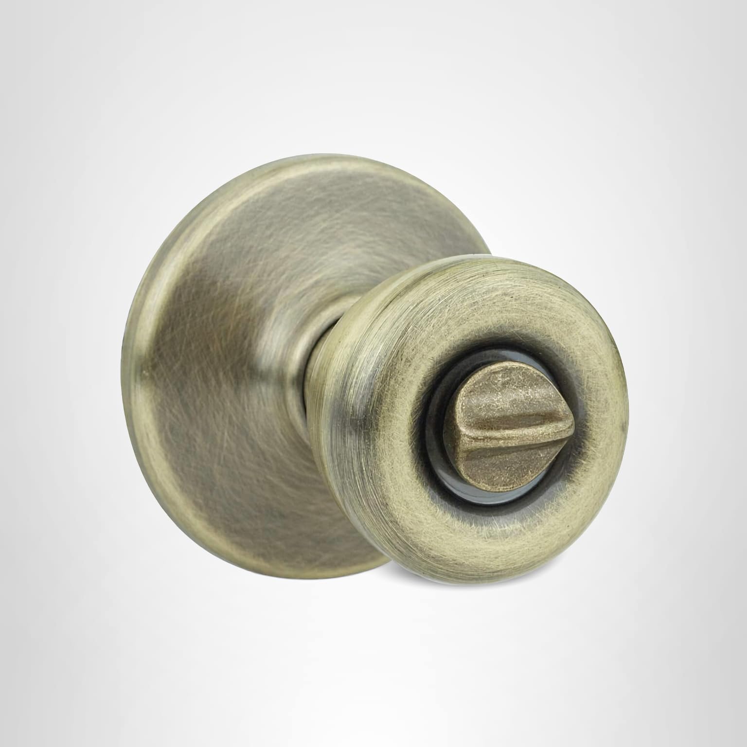 Kwikset 300T 5 CP RCL RCS BBPKG Tylo Bed/Bath Knob in Antique